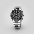 Business Chronograph Watch – Stainless Steel, Luminous Dial, Date Display
